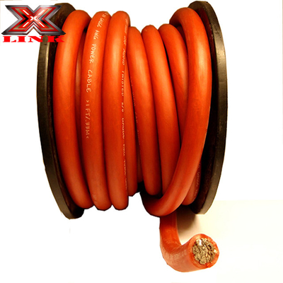 กันน้ํากระป๋อง OFC 4 AWG ขนาดใหญ่ 1/0 Gauge สายไฟฟ้าเสียงรถยนต์สําหรับผลงาน