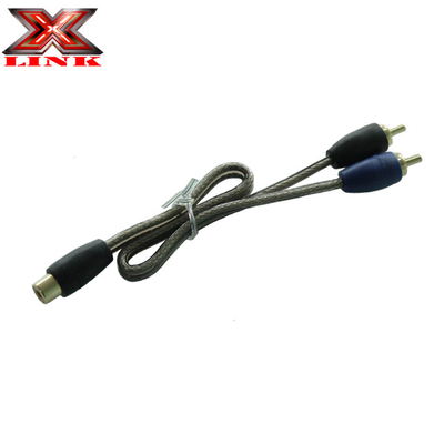 ชาย-ชาย 2 ช่อง Twisted Pair RCA คาเบลเชื่อมต่อกัน วัสดุทองแดงสําหรับระบบเสียง