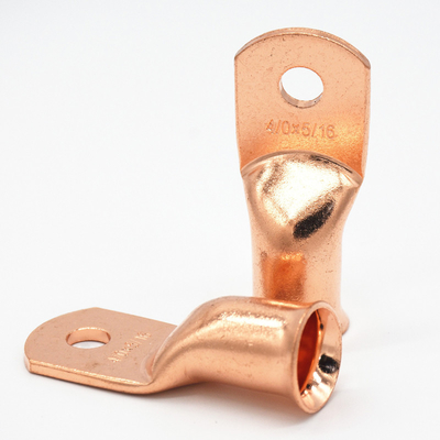 1/0 AWG ทองแดงกระป๋อง Lugs แหวนปลายพานเชื่อมต่อกับการหดความร้อน