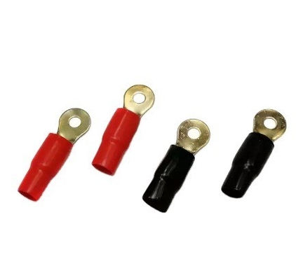 1/0 AWG ทองแดงกระป๋อง Lugs แหวนปลายพานเชื่อมต่อกับการหดความร้อน