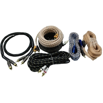 5.5mm กว้างภายนอก PVC Jacketed Car Audio RCA Cable 2M-2M สําหรับผลงานระดับสูง