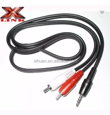 5m โกลด์ คอนเนกเตอร์ CCA คอนดิกเตอร์เสียง รวม RCA Cable สําหรับรถยนต์ Home System Audio Integration