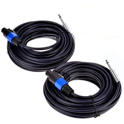 Twist Lock 2 Conductor Speaker Cable Professional ความยาว 50FT สําหรับแอพลิเคชั่นเสียง
