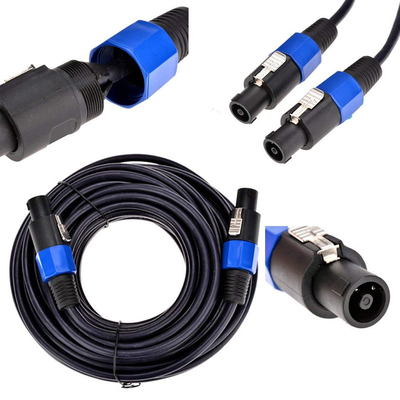 Twist Lock 2 Conductor Speaker Cable Professional ความยาว 50FT สําหรับแอพลิเคชั่นเสียง