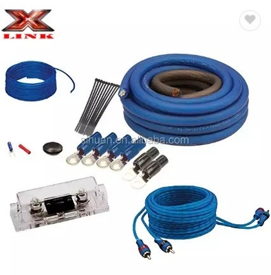 1128 มาตรฐาน 4 Gauge OFC CCA อุปกรณ์เสริมเสียงครบถ้วน