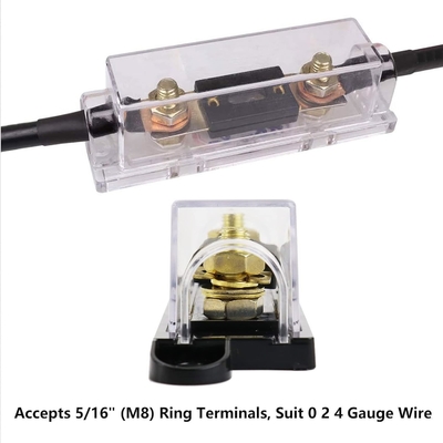 รับประกันความปลอดภัย CSA อนุมัติ 500A Inline Fuses Cover Protective รวมรถยนต์
