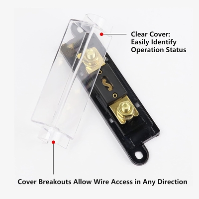 รับประกันความปลอดภัย CSA อนุมัติ 500A Inline Fuses Cover Protective รวมรถยนต์