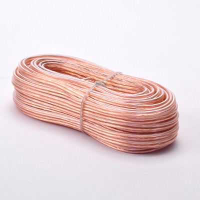 14 12 16AWG OFC Bare Copper High End โฮมธีอเตอร์ ออดิโอสเปคเกอร์เคเบิลพร้อมผ้า PVC Soft Jacket