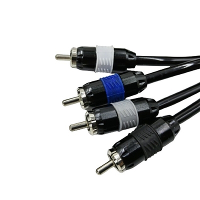 สายเคเบิล RCA ทองแดง PVC ชุดอ่อนกับ OFC คอนดักเตอร์ในสีใด ๆ