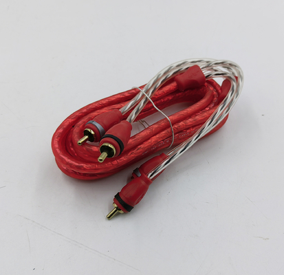 สายเคเบิล RCA ทองแดง PVC ชุดอ่อนกับ OFC คอนดักเตอร์ในสีใด ๆ