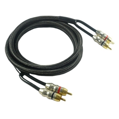 PVC Jacket RCA Cable AV สําหรับเสียงรถยนต์และเครื่องกระตุ้นเสียงในบ้าน