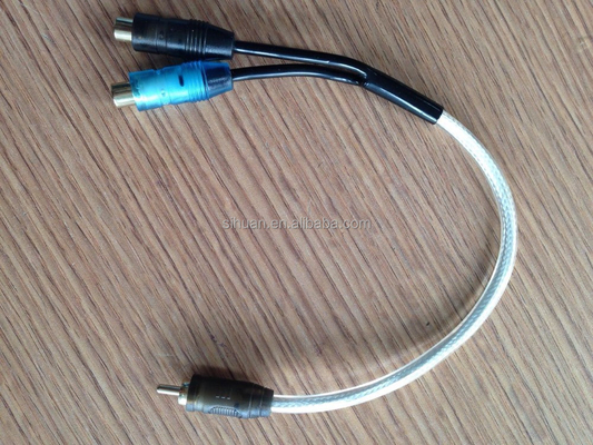 PVC Jacket RCA Cable AV สําหรับเสียงรถยนต์และเครื่องกระตุ้นเสียงในบ้าน
