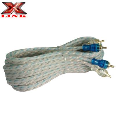 PVC Jacket RCA Cable AV สําหรับเสียงรถยนต์และเครื่องกระตุ้นเสียงในบ้าน