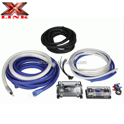 0 2 4 8 Gauge Sub Car Audio Amplifier Wiring Kit 1500 2500 3000 วัตต์ พร้อมวัสดุ