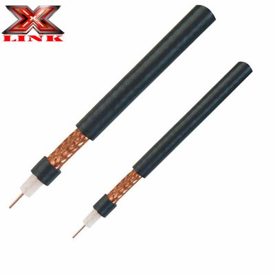 20 AWG ทองแดงแข็ง RG-59 สายเคเบิล CCTV โคเอชชียลพร้อมสายเชื่อม BNC และสายไฟฟ้า 18/2
