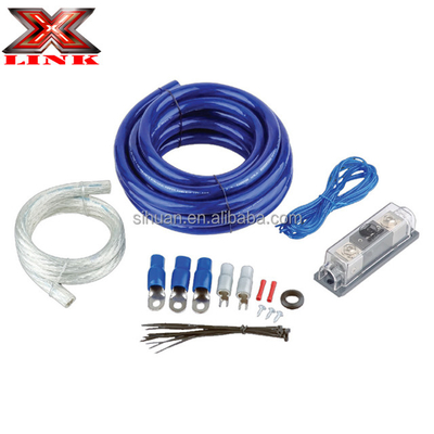 0 2 4 8 Gauge Sub Car Audio Amplifier Wiring Kit 1500 2500 3000 วัตต์ พร้อมวัสดุ