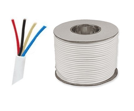 สายเคเบิลเตือนไฟ 24AWG ที่ประกอบด้วยทองแดงประกอบด้วย PVC ที่ประกอบด้วยหลายแกน 4แกน สําหรับระบบความปลอดภัย