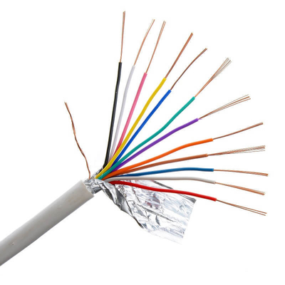 สายเคเบิลเตือนไฟ 24AWG ที่ประกอบด้วยทองแดงประกอบด้วย PVC ที่ประกอบด้วยหลายแกน 4แกน สําหรับระบบความปลอดภัย
