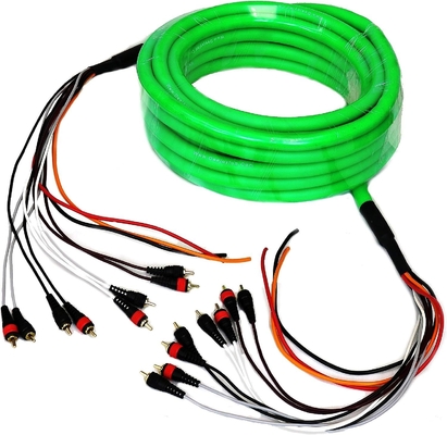 100% ไอน้ําออกซิเจนฟรี ทองแดงหลายช่องเสียง 10 RCA Power Medusa Cable สําหรับมืออาชีพ