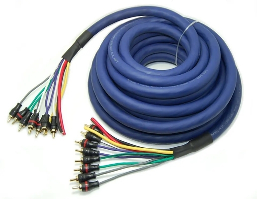 100% ไอน้ําออกซิเจนฟรี ทองแดงหลายช่องเสียง 10 RCA Power Medusa Cable สําหรับมืออาชีพ