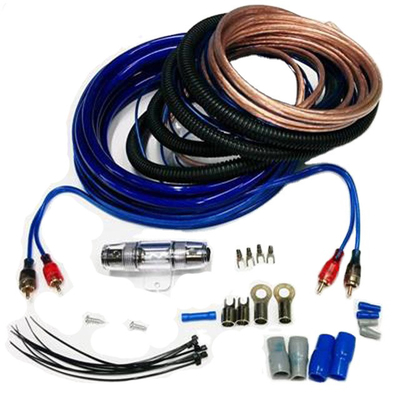 8 Ga Ofc CCA 100% เพศชาย-เพศชาย เครื่องเสียงรถยนต์ เครื่องกระตุ้นสายเสียง Subwoofer ติดตั้งชุด คอนดิกเตอร์ ทองแดงเปล่า สีดํา/สีฟ้า/สีแดง
