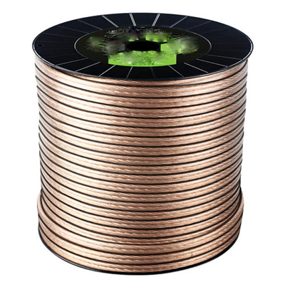 มัลติมีเดีย 16 Gauge 2 คอนดิกเตอร์ สเปคเกอร์มาตรฐาน สายม้วนที่มีสีสายพานทอง