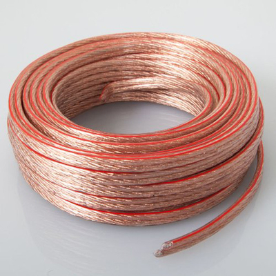 มัลติมีเดีย 16 Gauge 2 คอนดิกเตอร์ สเปคเกอร์มาตรฐาน สายม้วนที่มีสีสายพานทอง