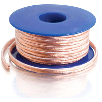 มัลติมีเดีย 16 Gauge 2 คอนดิกเตอร์ สเปคเกอร์มาตรฐาน สายม้วนที่มีสีสายพานทอง