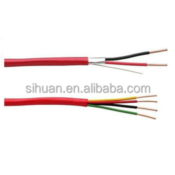CCA 18 AWG 2/C กระปุกแข็ง FPLR สายเตือนไฟ 1000 ฟุตแดง ทองแดง