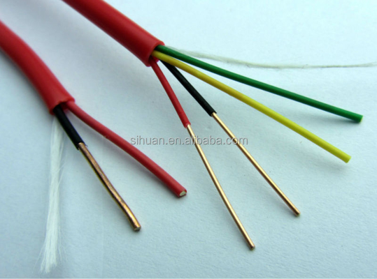 CCA 18 AWG 2/C กระปุกแข็ง FPLR สายเตือนไฟ 1000 ฟุตแดง ทองแดง