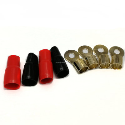 โกลด์ คอนเนกเตอร์ ทวิสต์พาร์ 0 4 8 GA AWG OFC CCA รถยนต์ ออโต้ ออดิโอ แอมพลิเฟอร์ อัมพ์การติดตั้งชุดสายไฟสําหรับเครื่องเสียงรถยนต์