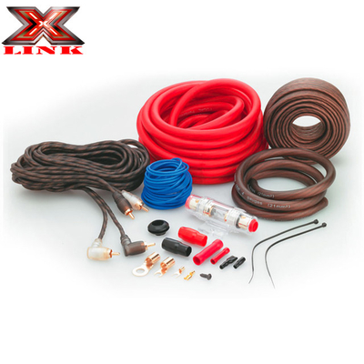 โกลด์ คอนเนกเตอร์ ทวิสต์พาร์ 0 4 8 GA AWG OFC CCA รถยนต์ ออโต้ ออดิโอ แอมพลิเฟอร์ อัมพ์การติดตั้งชุดสายไฟสําหรับเครื่องเสียงรถยนต์