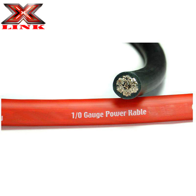 เสื้อ PVC นุ่ม 1/0 2 AWG OFC สายไฟทองแดงกระป๋อง