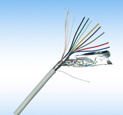 คอนดิวเตอร์ทองแดงเปล่า 2c 4c 8c 12c 20c สายสัญญาณไฟฟ้าที่ติดกับ PVC
