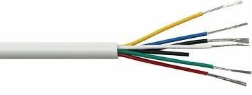 คอนดิวเตอร์ทองแดงเปล่า 2c 4c 8c 12c 20c สายสัญญาณไฟฟ้าที่ติดกับ PVC