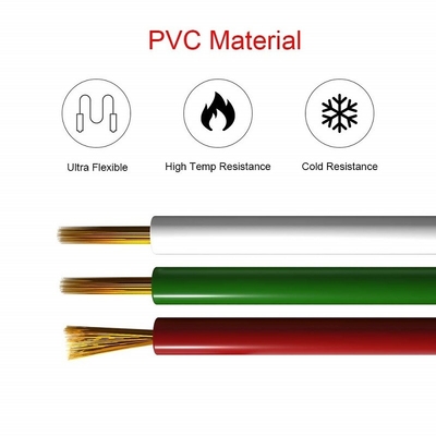 สายขยายสายยืดหยุ่นสําหรับเทป LED 1618 Gauge PVC Jacket RGBW RGB 3pin 4pin