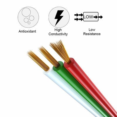 สายขยายสายยืดหยุ่นสําหรับเทป LED 1618 Gauge PVC Jacket RGBW RGB 3pin 4pin