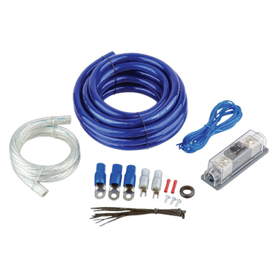4 Gauge Car Amplifier Wiring Kit พร้อมวัสดุประกอบด้วย PVC และ CCA หรือ OFC Conductor