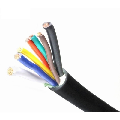 คอนดิวเตอร์ทองแดงที่ระบาย 12V 36V แม็กซ์ 14 Gauge 7 Way Extension RV Trailer Wire Cable