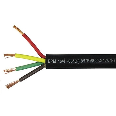 คอนดิวเตอร์ทองแดงที่ระบาย 12V 36V แม็กซ์ 14 Gauge 7 Way Extension RV Trailer Wire Cable
