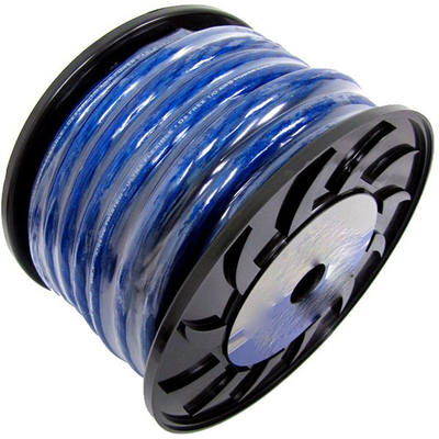 SAE J1128 มาตรฐาน 8AWG สายไฟฟ้าเสียงรถยนต์สีแดงโปร่งใสที่มีใบรับรอง ISO9001
