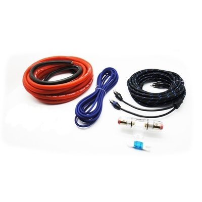 4awg Amp Installation Cable Kit 2500W คาร์ออดิโอเคเบิล คิทที่มีตัวนําทองแดงเปล่า