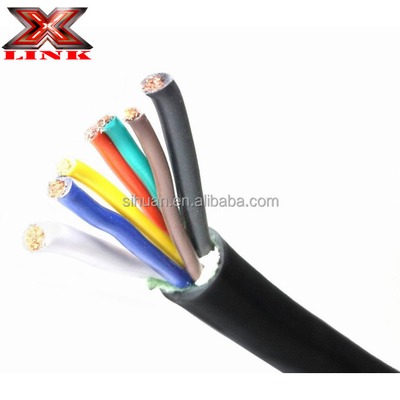 อุตสาหกรรม 7 คอนดิวเตอร์ คาเบิ้ลเรลเลอร์ 10-12-14 AWG GPT Soft PVC Jacket สีโค้ดสาย