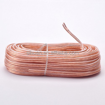 กว้างภายนอกที่กําหนดเองและสเตรีโอ Connector ประเภท Soft PVC Car Amplifier Speaker Wire