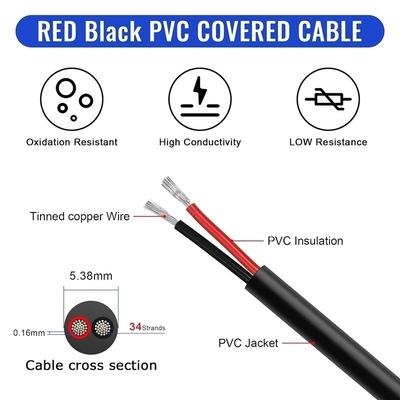18AWG 2 คอนดักเตอร์ 20AWG 3 คอนดักเตอร์ สายไฟฟ้า สายทองแดง PVC สายทองแดง