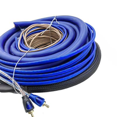 เครื่องเสียง CCA / OFC สายทองแดง 4/8 Gauge Car Amp Wiring Kit สําหรับการส่งสัญญาณที่ดีขึ้น