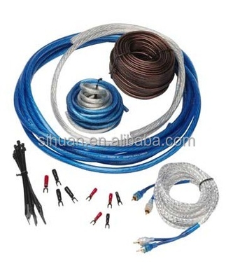 ชุดเคเบิลระบบเสียงรถยนต์ที่ทันสมัย พร้อมผ้า PVC นุ่มและสาย RCA 4 สาย