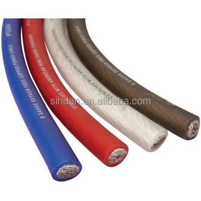 PVC Jacket 4 AWG OFC สายไฟฟ้าเสียงรถยนต์ในสีใด ๆ เต็ม US Specification CEA-2015 ตรง