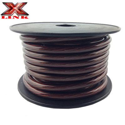 PVC Jacket 4 AWG OFC สายไฟฟ้าเสียงรถยนต์ในสีใด ๆ เต็ม US Specification CEA-2015 ตรง