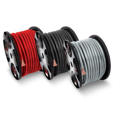 PVC Jacket 4 AWG OFC สายไฟฟ้าเสียงรถยนต์ในสีใด ๆ เต็ม US Specification CEA-2015 ตรง